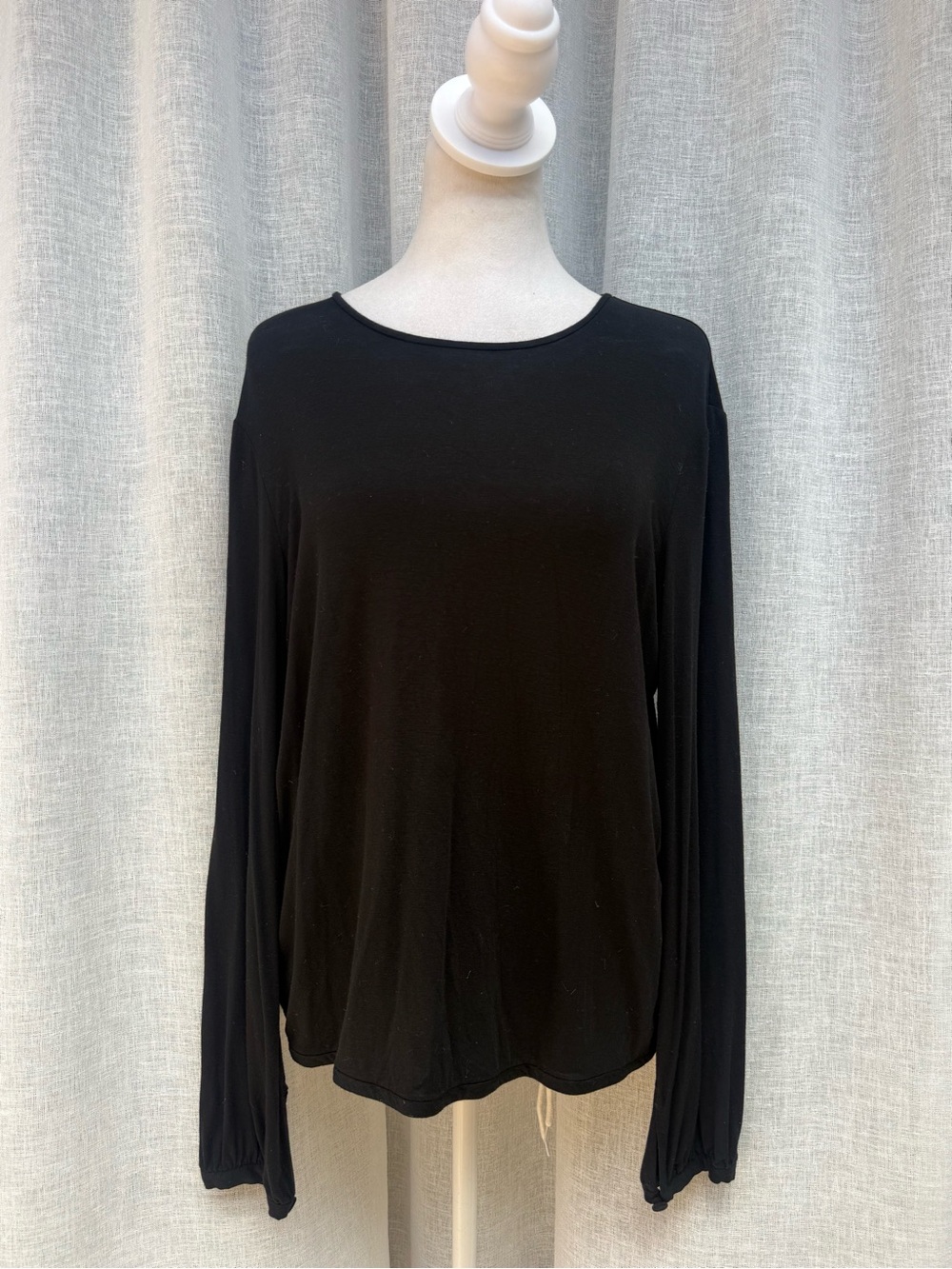Giorgio Armani black long sleeve top